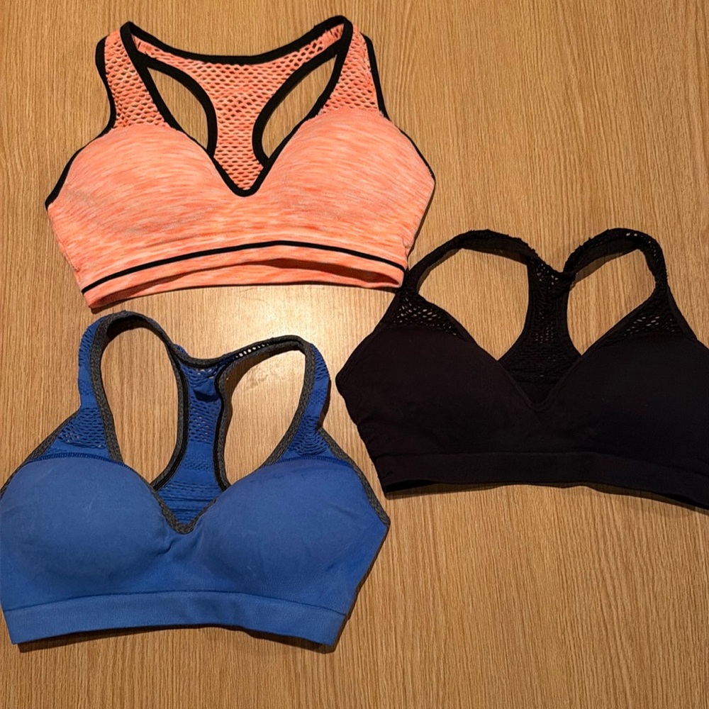 3 Victoria Secret Padded Sports